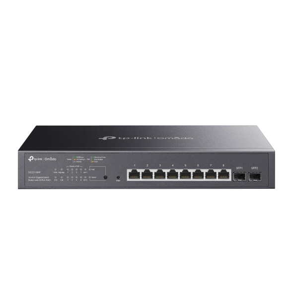Switch Omada PoE para VLAN e uplink